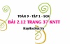 Bài 2.12 trang 37 Toán 9 tập 1 Kết nối tri thức: Phương Trình Tích